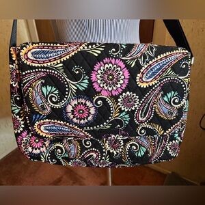 Vera Bradley Bandana Swirl Laptop Messenger Crossbody Bag